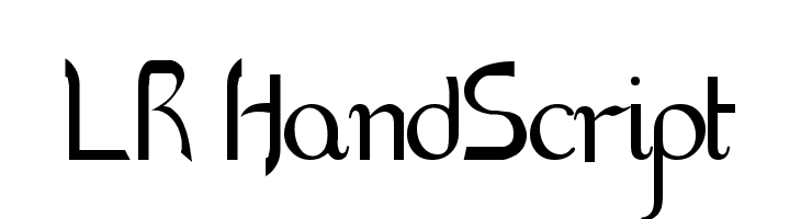 LR HandScript  免费字体下载