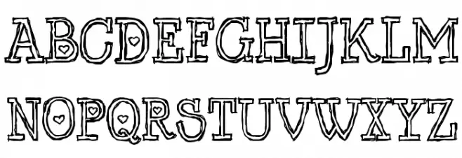 LRT Chickenhawk フォント 大文字