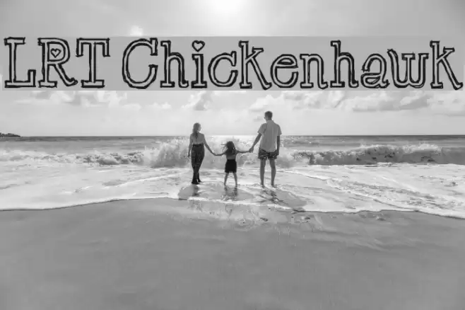 LRT Chickenhawk Font examples