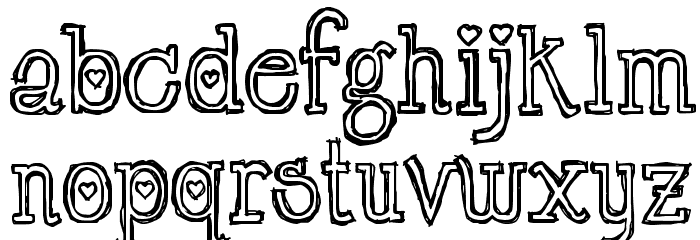 LRT Chickenhawk Font LOWERCASE