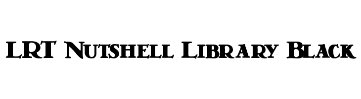 LRT Nutshell Library Black  font caratteri gratis