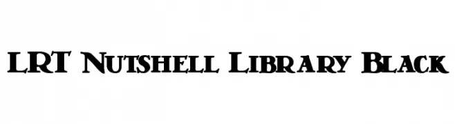 LRT Nutshell Library Black  les polices de caractères gratuit tlcharger