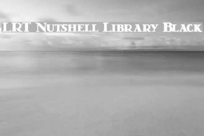 LRT Nutshell Library Black لخطوط تنزيل examples
