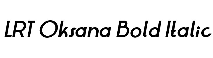 LRT Oksana Bold Italic  Скачать бесплатные шрифты