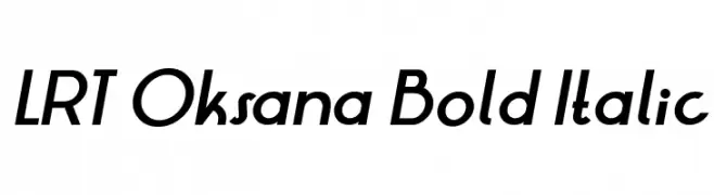 LRT Oksana Bold Italic  Fuentes Gratis Descargar