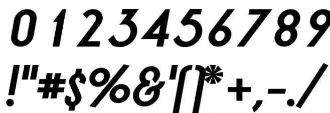 LRT Oksana Bold Italic Font OTHER CHARS