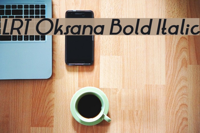 LRT Oksana Bold Italic Example 3