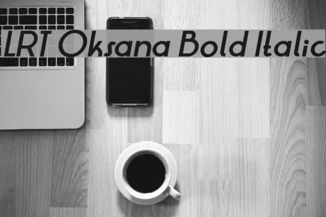 LRT Oksana Bold Italic Font examples