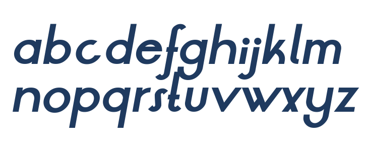 LRT Oksana Bold Italic Lowercase