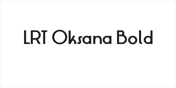 LRT Oksana Bold Logo