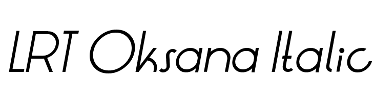 LRT Oksana Italic  Скачать бесплатные шрифты
