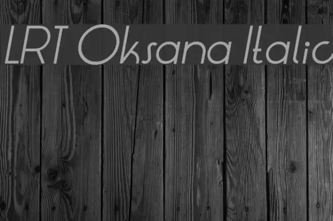 LRT Oksana Italic Example 1