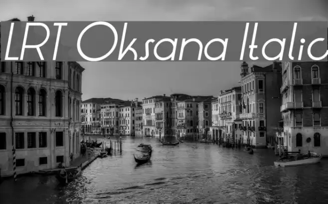 LRT Oksana Italic Example 3