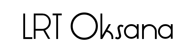 LRT Oksana  Скачать бесплатные шрифты