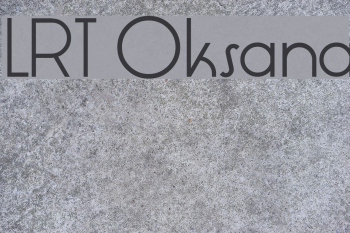 LRT Oksana Font examples