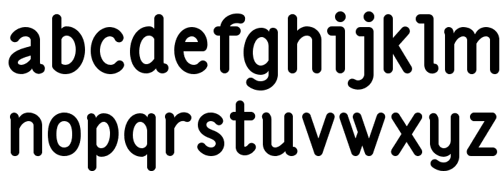 LS-Bold Font LOWERCASE