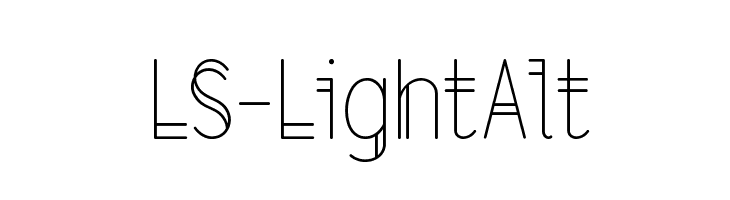LS-LightAlt Font