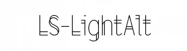 LS-LightAlt  Frei Schriftart Herunterladen