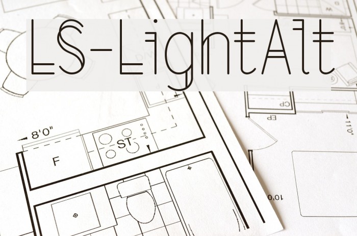 LS-LightAlt Font examples