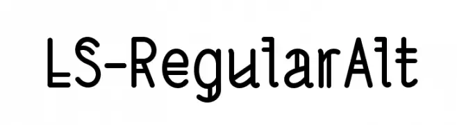 LS-RegularAlt  Frei Schriftart Herunterladen