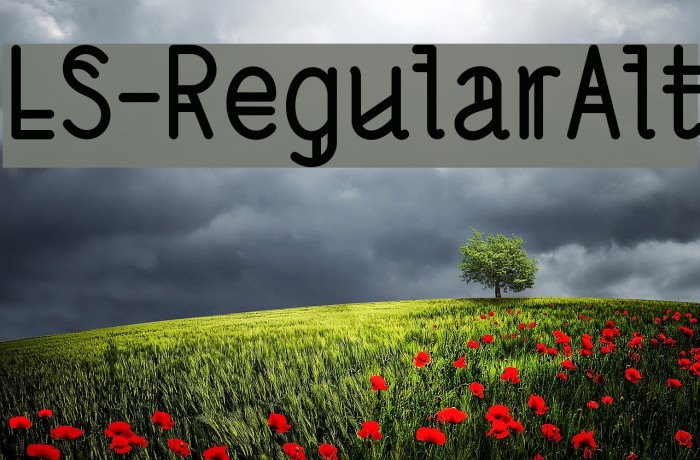 LS-RegularAlt Font examples
