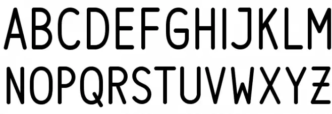LS Font UPPERCASE