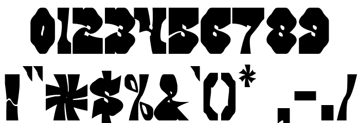 LSD GLITCH Font OTHER CHARS