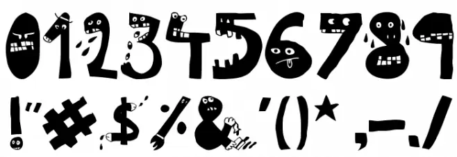 LSD junior Font OTHER CHARS