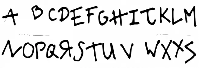 LSIm5YearsOld Schriftart Groß