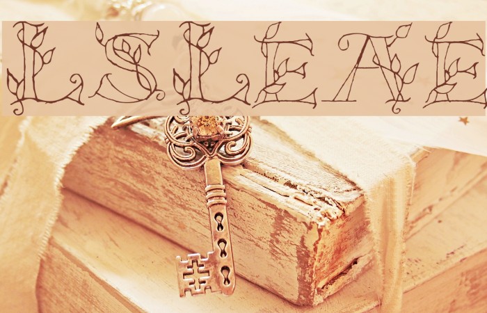 LSLeaves Font examples