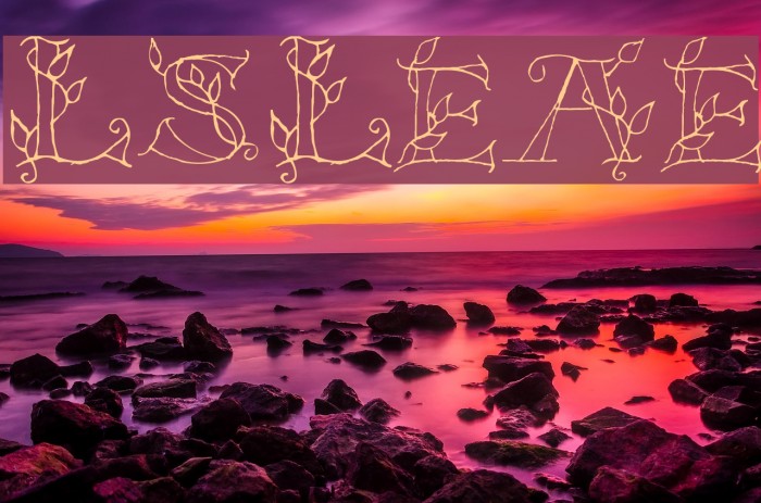 LSLeaves Font examples