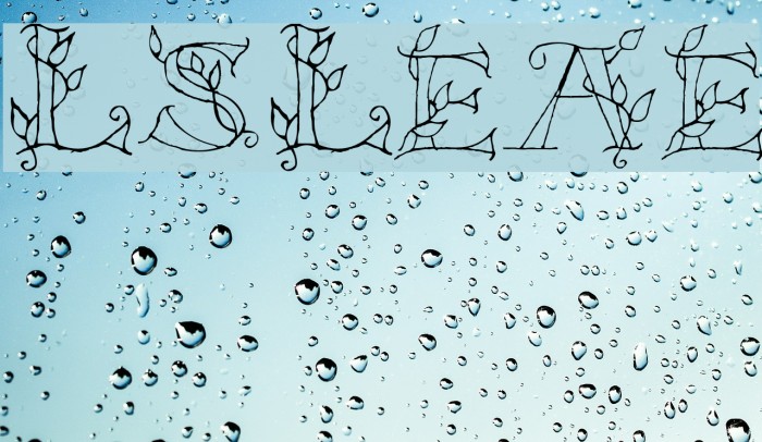 LSLeaves Font examples