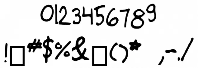 LSMiserableandMagical Font OTHER CHARS