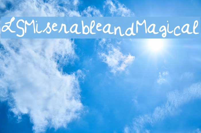 LSMiserableandMagical Example 1