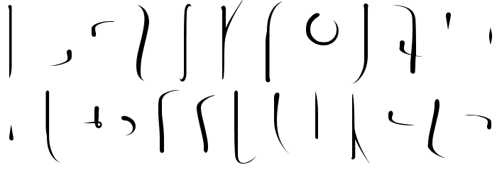 LSW Drachenklaue Regular Font LOWERCASE