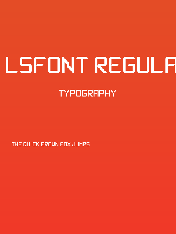 lsfont Regular Poster