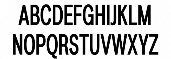 LT Amber Compressed Demi-bold Schriftart Groß