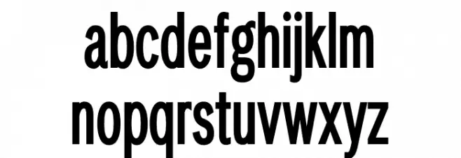 LT Amber Compressed Demi-bold Schriftart Kleinbuchstaben