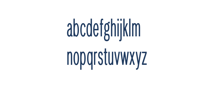 LT Amber Compressed Lowercase