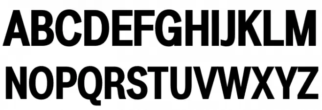 LT Amber Condensed Bold Schriftart Groß
