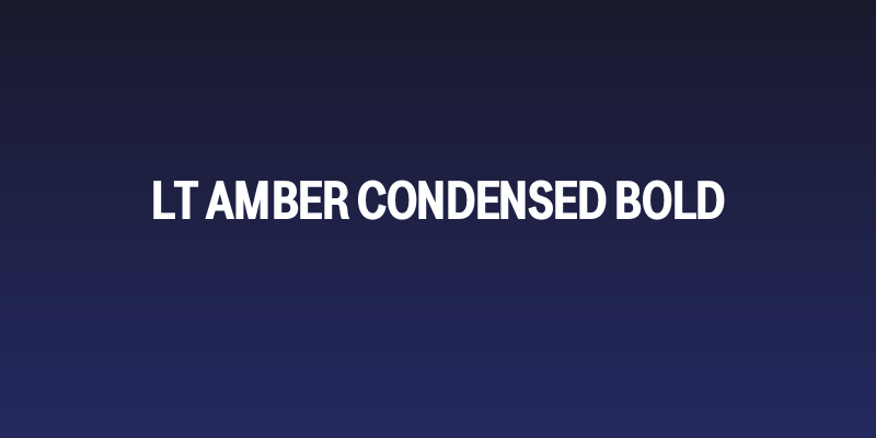 LT Amber Condensed Bold Social Header