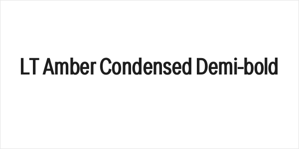 LT Amber Condensed Demi-bold Logo