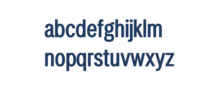 LT Amber Condensed Demi-bold Lowercase