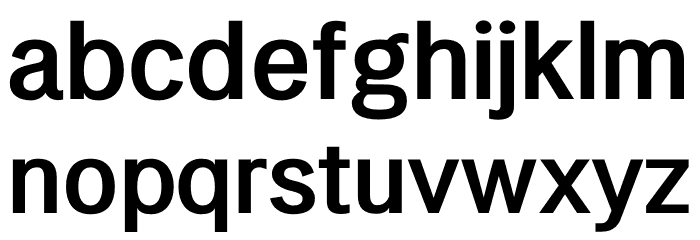 LT Amber Demibold Font LOWERCASE