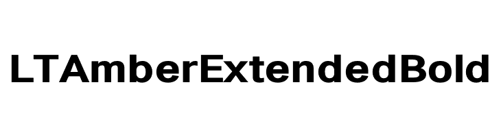 LT Amber Extended Bold  Скачать бесплатные шрифты