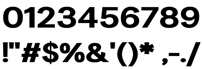 LT Amber Extended Bold Font OTHER CHARS