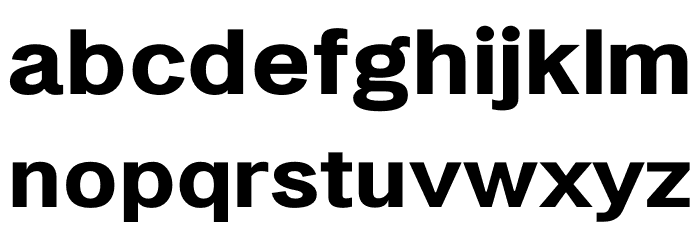 LT Amber Extended Bold Font LOWERCASE