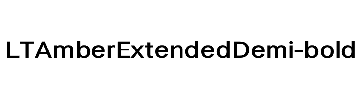 LT Amber Extended Demi-bold  font caratteri gratis