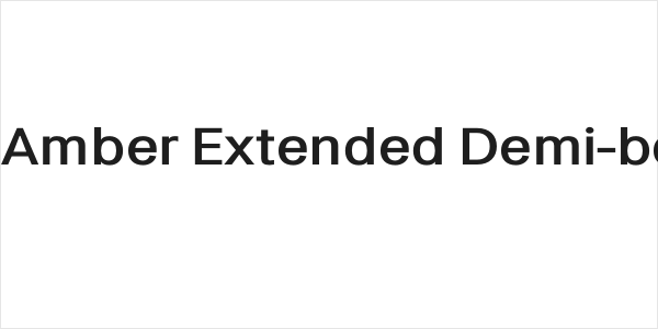 LT Amber Extended Demi-bold Logo
