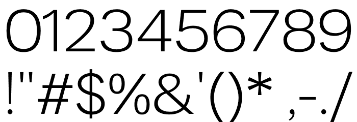 LT Amber Extended Light Font OTHER CHARS